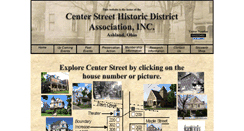 Desktop Screenshot of centerstreethistoricdistrict.org
