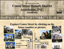Tablet Screenshot of centerstreethistoricdistrict.org